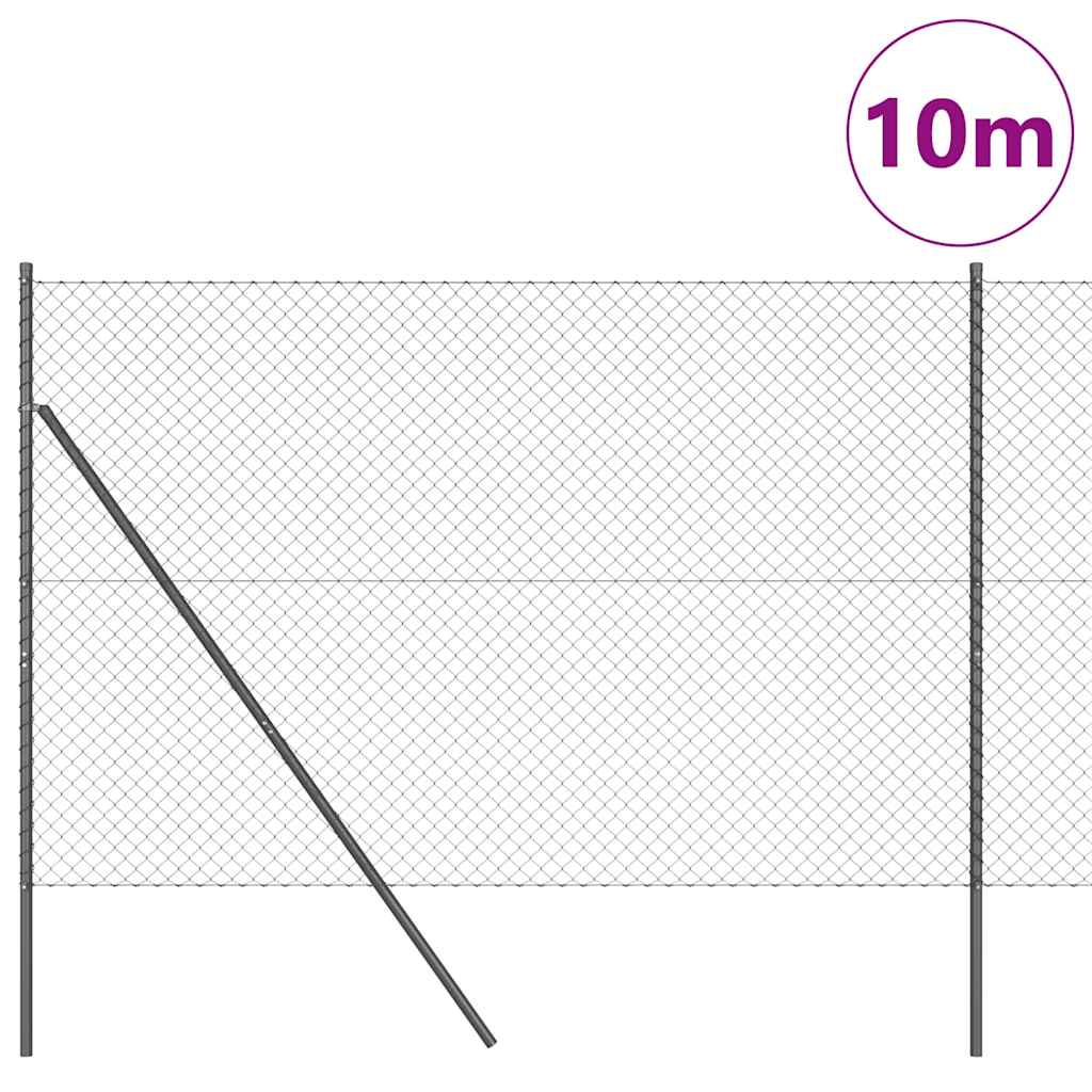 Grundfikseret svejset trådgærde 10 x 1,5 m (B x H)