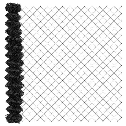 Kædetrådsgitter Grundfiks 10 x 1,5 m PVC-belagt stål Grå Mesh