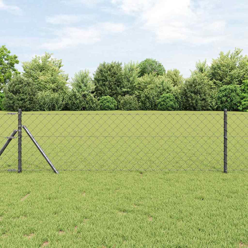 Grundfikseret svejset trådgærde 25 x 0,4 m (B x H)