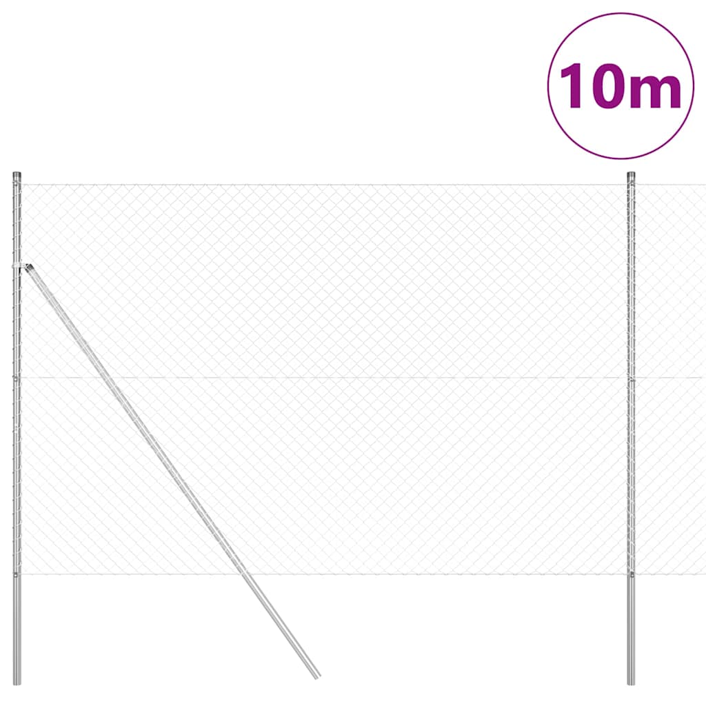 Grundfikseret svejset trådgærde 10 x 1,5 m (B x H)