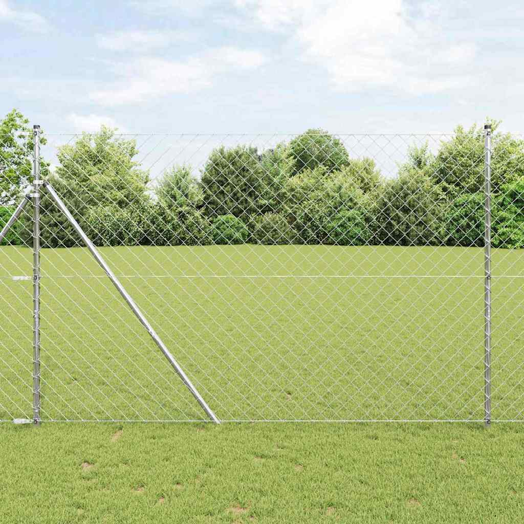 Hegnspæl Sølv 10 x 1,5 m (60 x 60 mm mesh) Stål
