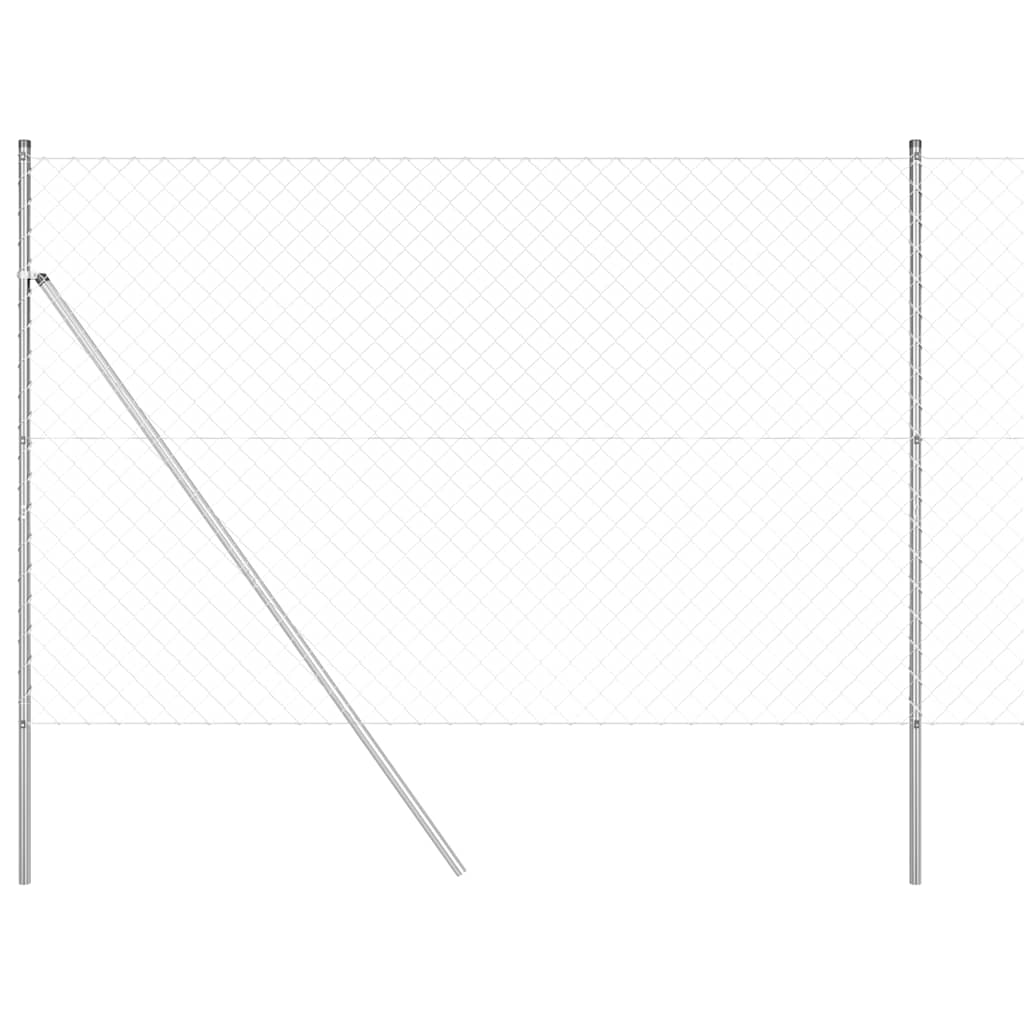 Hegnspæl Sølv 10 x 1,5 m (60 x 60 mm mesh) Stål