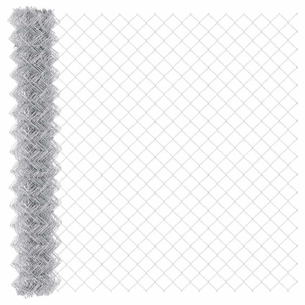 Hegnspæl Sølv 10 x 1,5 m (60 x 60 mm mesh) Stål