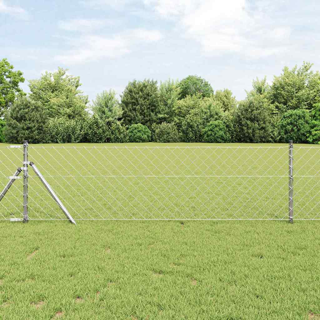 Grundfikseret svejset trådgærde 25 x 0,6 m (B x H)