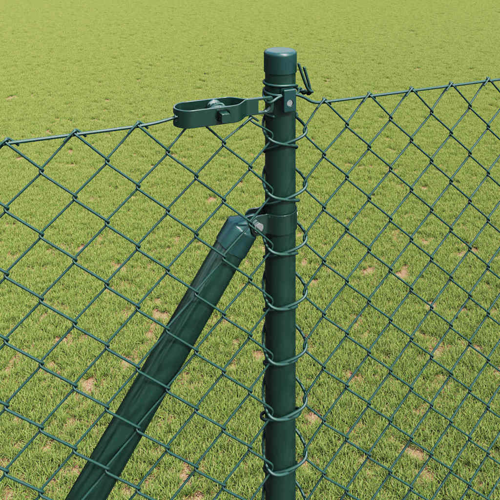 Svejset trådhegn med spidser 10 x 1,5 m (B x H) PVC-belagt stål