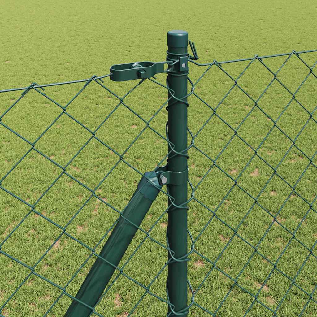 Svejset trådhegn med spidser 10 x 1,6 m (B x H) PVC-belagt stål