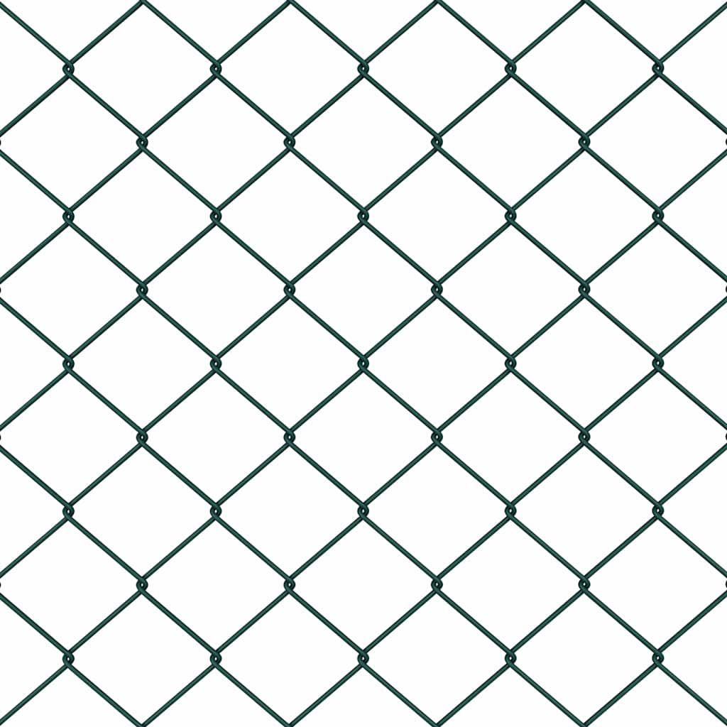 Svejset trådhegn med spidser 25 x 1 m (B x H) PVC-belagt stål