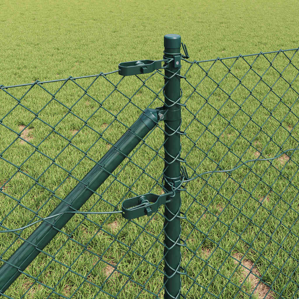 Svejset trådhegn med spidser 25 x 0,4 m (B x H) PVC-belagt stål