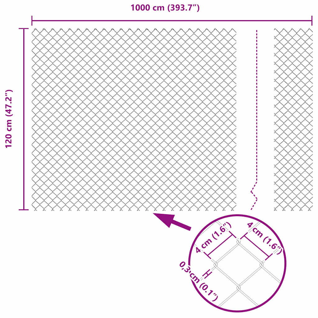 Svejset Trådhegn med Betonsokkel 10 x 1,2 m (B x H)