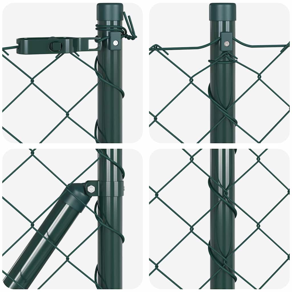 Hegnspæl Grøn 10 x 1 m (60 x 60 mm net) Stål og PVC