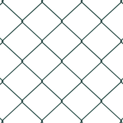 Udendørs kædedysehegn med betonbase 1,5 x 25 m PVC-belagt stål