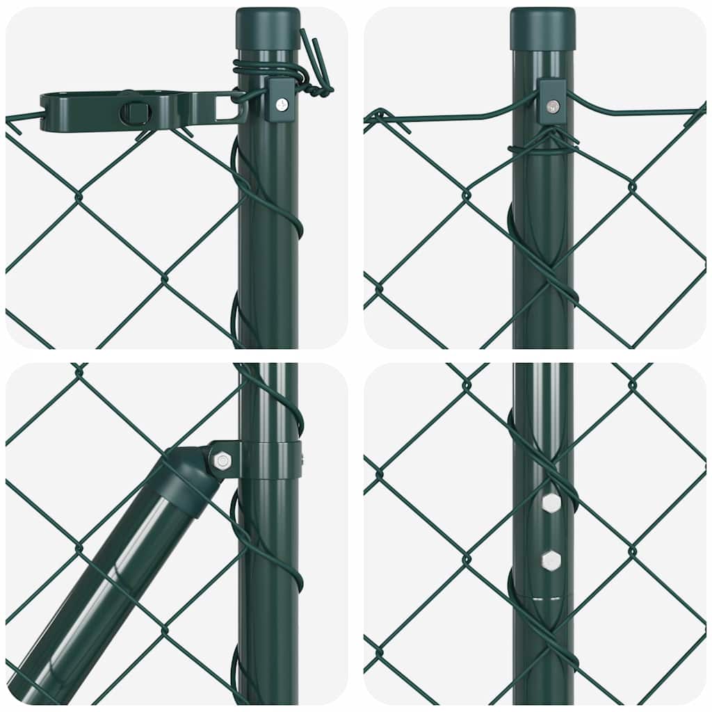 Hegnspæl Grøn 25 x 1,6 m (60 x 60 mm maske) Stål og PVC