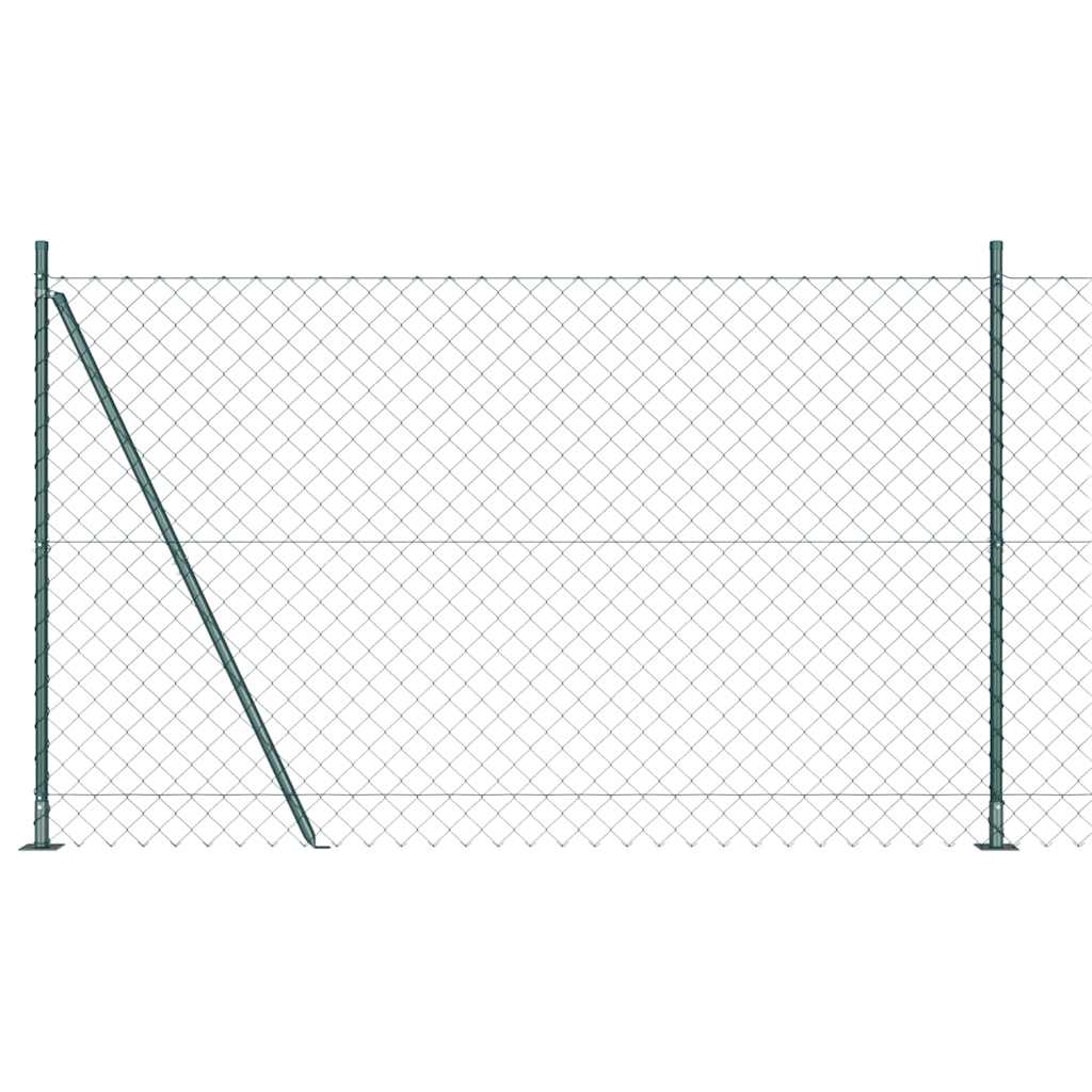 Hegnspæl Grøn 25 x 1,6 m (60 x 60 mm maske) Stål og PVC