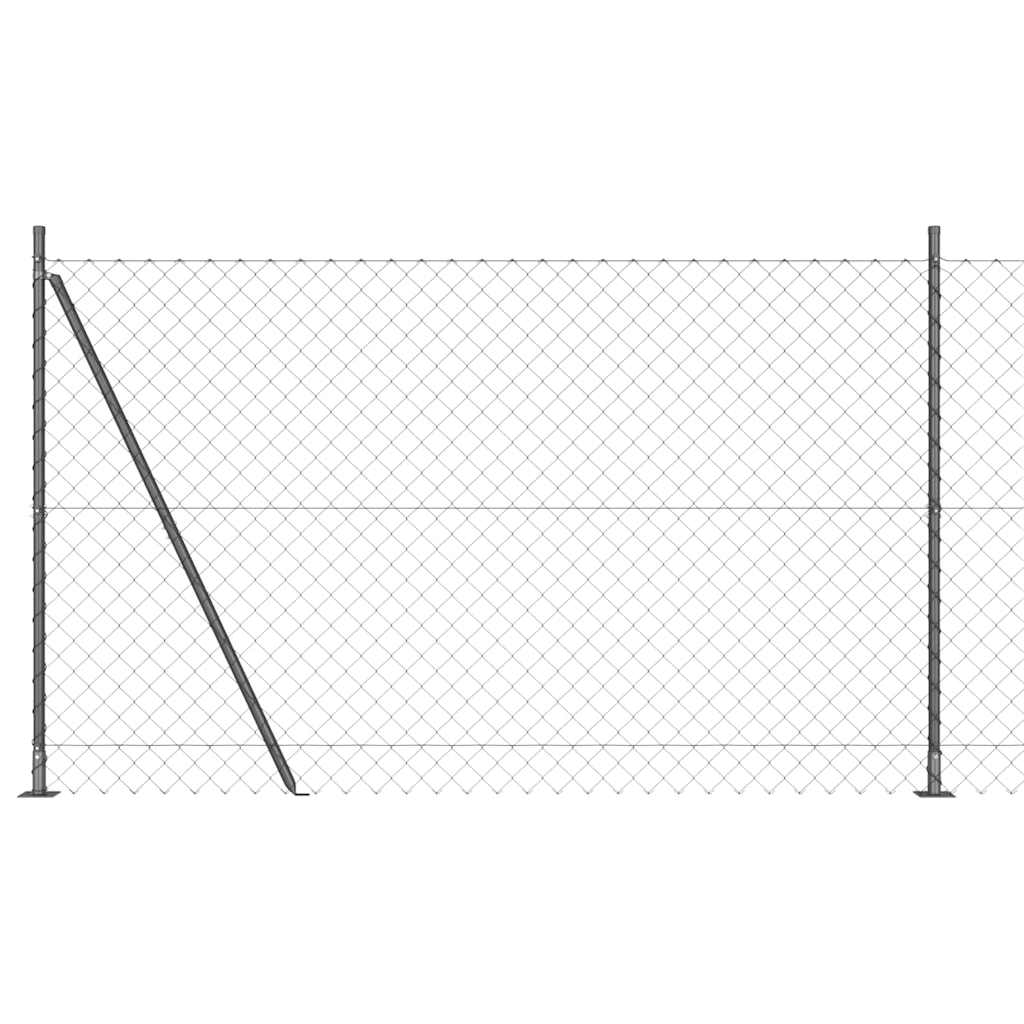Svejset Trådhegn med Betonsokkel 10 x 1,6 m (B x H)