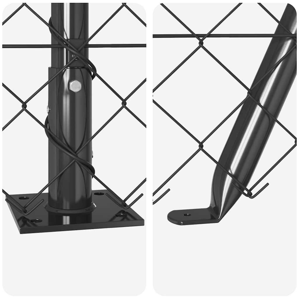 Svejset Trådhegn med Betonsokkel 25 x 1 m (B x H)