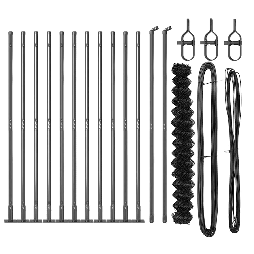 Svejset Trådhegn med Betonsokkel 25 x 1,6 m (B x H)