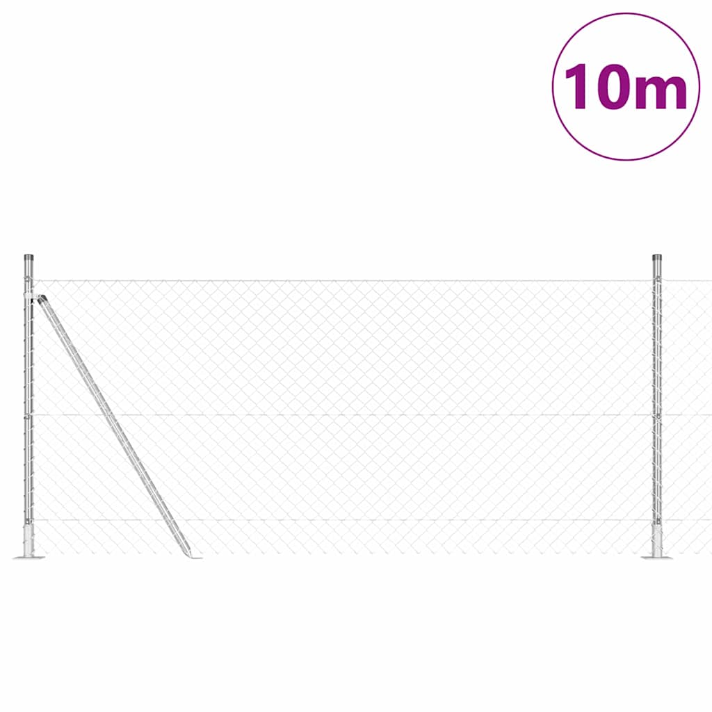 Svejset Trådhegn med Betonsokkel 10 x 1 m (B x H)