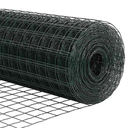 Udendørs Euro Zaun Ground Fix 10 x 0,4 m PVC-belagt stål Grøn