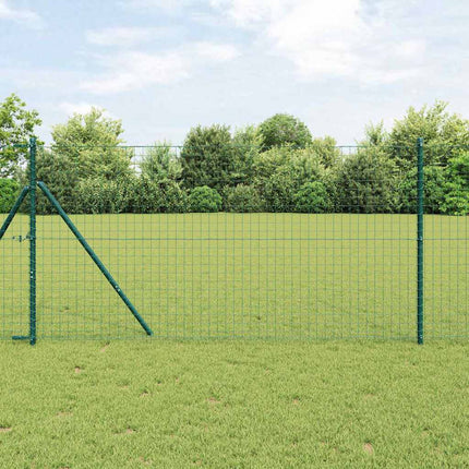 Udendørs Euro Zaun Ground Fix 10 x 1,2 m PVC-belagt stål Grøn