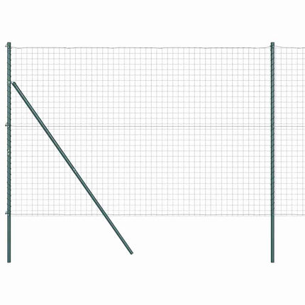 Udendørs Euro Zaun Ground Fix 10 x 1,6 m PVC-belagt stål Grøn
