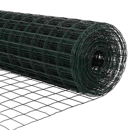Udendørs Euro Zaun Ground Fix 10 x 1,5 m PVC-belagt stål Grøn