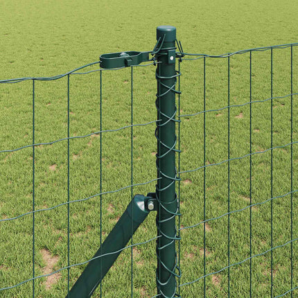 Udendørs Euro Zaun Ground Fix 10 x 1,4 m PVC-belagt stål Grøn