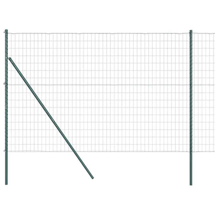 Udendørs Euro Zaun Ground Fix 10 x 1,5 m PVC-belagt stål Grøn