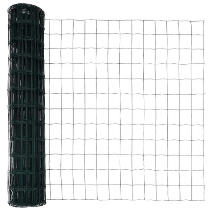 Udendørs Euro Zaun Ground Fix 10 x 1 m PVC-belagt stål Grøn