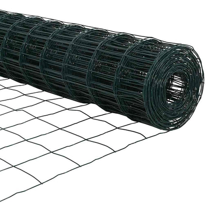 Udendørs Euro Zaun Ground Fix 10 x 0,8 m PVC-belagt stål Grøn