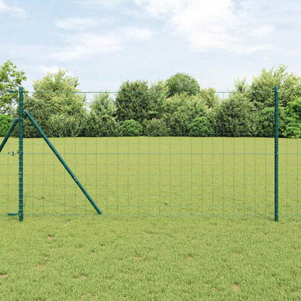 Udendørs Euro Zaun Ground Fix 10 x 1,2 m PVC-belagt stål Grøn