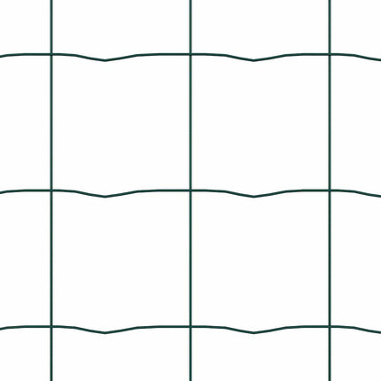 Udendørs Euro Zaun Ground Fix 10 x 1,6 m PVC-belagt stål Grøn