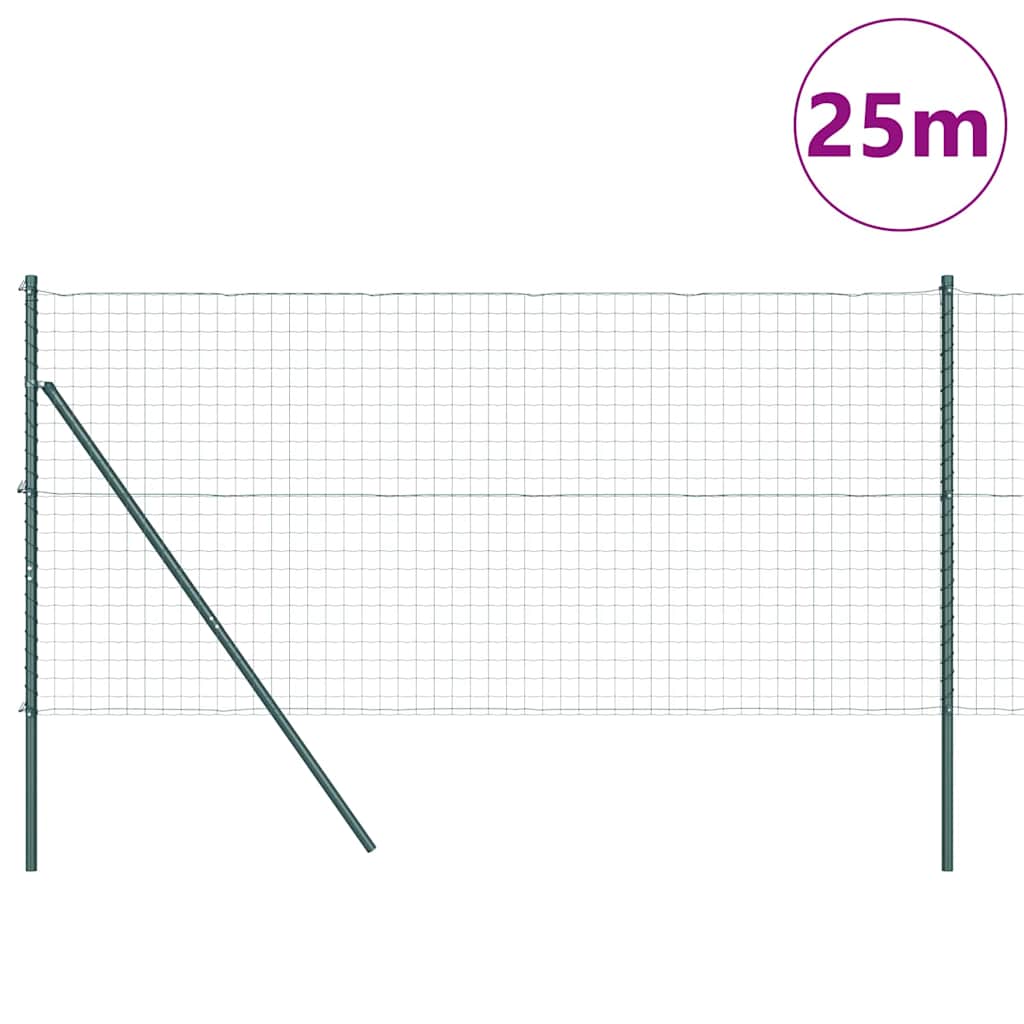 Grundfikseret svejset trådgærde 25 x 1,2 m (B x H)