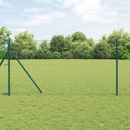 Udendørs Euro Zaun Ground Fix 25 x 1,2 m PVC-belagt stål Grøn
