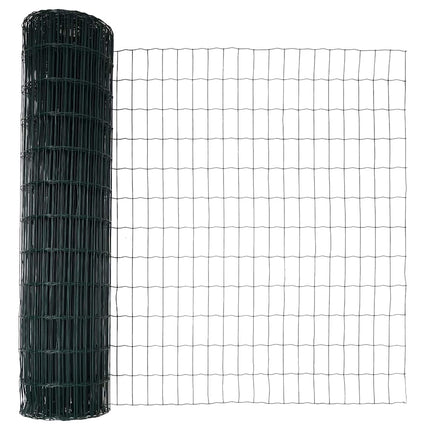 Udendørs Euro Zaun Ground Fix 25 x 1,2 m PVC-belagt stål Grøn