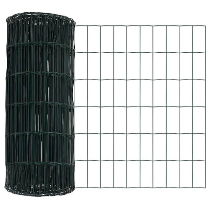 Udendørs Euro Zaun Ground Fix 50 x 0,6 m PVC-belagt stål Grøn