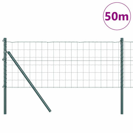 Udendørs Euro Zaun Ground Fix 50 x 0,4 m PVC-belagt stål Grøn