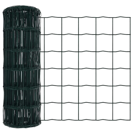 Udendørs Euro Zaun Ground Fix 50 x 0,4 m PVC-belagt stål Grøn