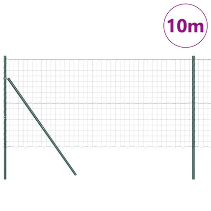 Udendørs Euro Zaun Ground Fix 10 x 1,2 m PVC-belagt stål Grøn