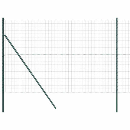 Udendørs Euro Zaun Ground Fix 10 x 1,6 m PVC-belagt stål Grøn