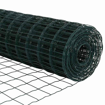 Udendørs Euro Zaun Ground Fix 25 x 0,8 m PVC-belagt stål Grøn