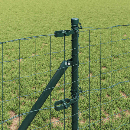 Udendørs Euro Zaun Ground Fix 25 x 0,8 m PVC-belagt stål Grøn