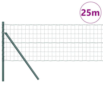 Udendørs Euro Zaun Ground Fix 25 x 0,8 m PVC-belagt stål Grøn