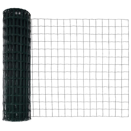 Udendørs Euro Zaun Ground Fix 25 x 1,2 m PVC-belagt stål Grøn