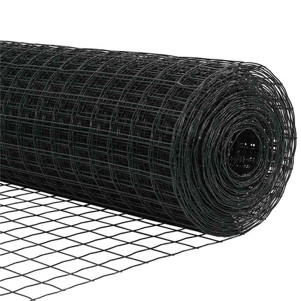 Eurohegn Ground Fix 10 x 1 m PVC-belagt stål Grå Mesh