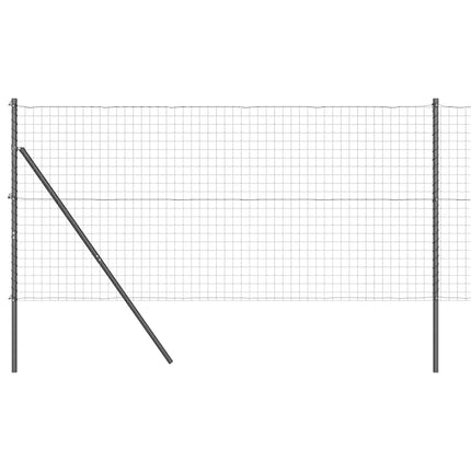 Udendørs Euro Zaun Ground Fix 10 x 1 m PVC-belagt stål Grå Mesh