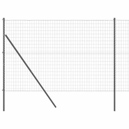 Udendørs Euro Zaun Ground Fix 10 x 1,5 m PVC-belagt stål Grå