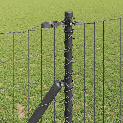 Eurohegn Ground Fix 10 x 1,2 m PVC-belagt stål Grå Mesh