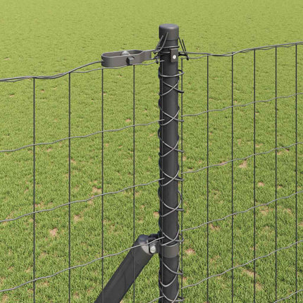 Udendørs Euro Zaun Ground Fix 10 x 1,5 m PVC-belagt stål Grå