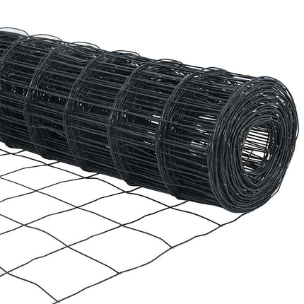 Eurohegn Ground Fix 10 x 1,2 m PVC-belagt stål Grå Mesh
