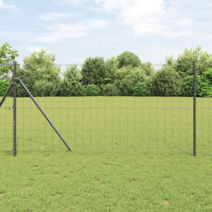 Eurohegn Ground Fix 10 x 1,2 m PVC-belagt stål Grå Mesh